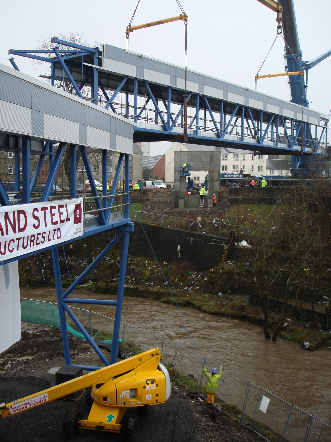 footbridge installation